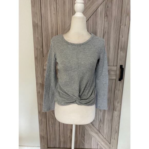 NWT Walking on sunshine girls, long sleeve gray top - Picture 1 of 7